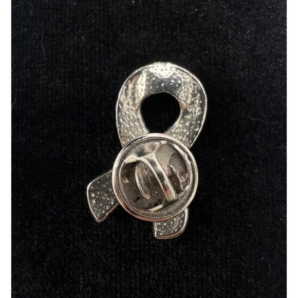 Awareness Ribbon Enamel Pin Peach Cancer Support Lapel Accessory - Picture 3 of 5